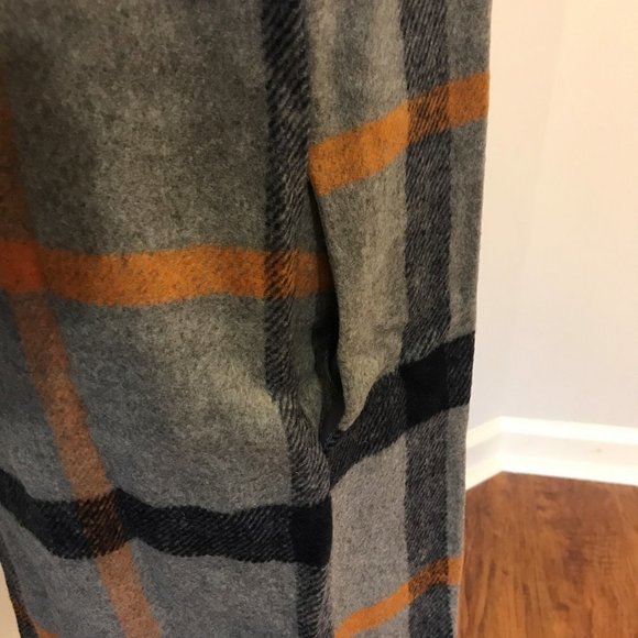 Favlux Charcoal Plaid Sleeveless Cardigan Topper Size Small - Picture 8 of 9